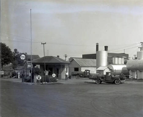 C. J. Steno Oil Station, Mabel, Minnesota, 1925