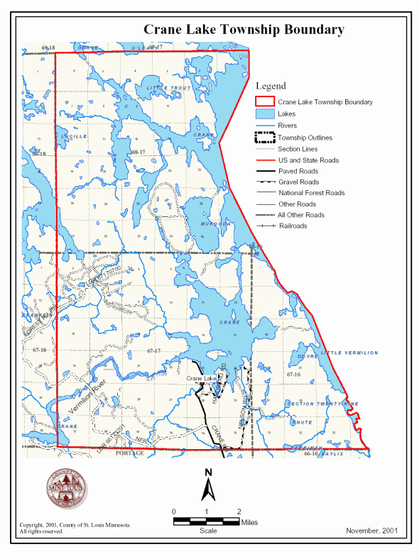 Crane Lake Minnesota Map - Oconto County Plat Map