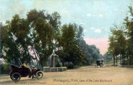 Lake of the Isles Boulevard, Minneapolis Minnesota, 1907