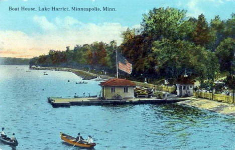 Boat House, Lake Harriet, Minneapolis Minnesota, 1914