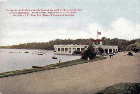 Lake Harriet Pavilion, Minneapolis Minnesota, 1911