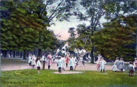 Playground at Riverside Park, Minneapolis Minnesota, 1912