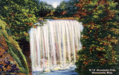 Minnehaha Falls, Minneapolis Minnesota, 1944