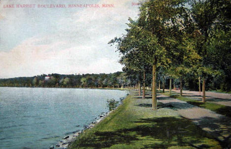 Lake Harriet Boulevard, Minneapolis Minnesota, 1910