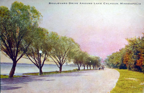 Boulevard Drive around Lake Calhoun, Minneapolis Minnesota, 1910's