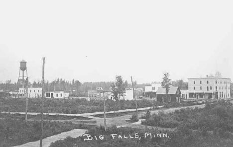 A general view of Big Falls Minnesota, 1908