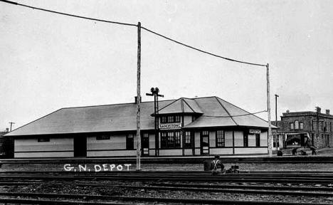 Great Northern Depot, Sandstone Minnesota, 1915