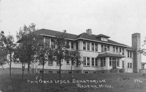 Fair Oaks Lodge Sanatorium, Wadena Minnesota, 1925