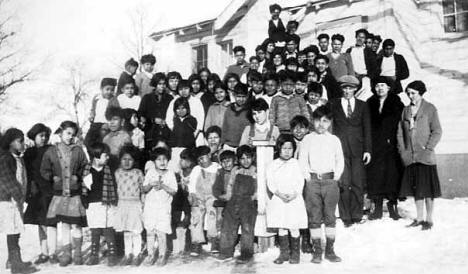 Vineland school children, Mille Lacs Reservation.
