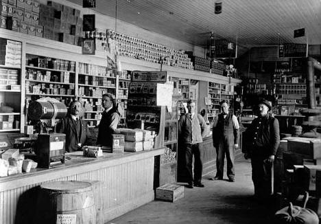 Albert Daniels General Store, Sandstone Minnesota, around 1905 - 1910