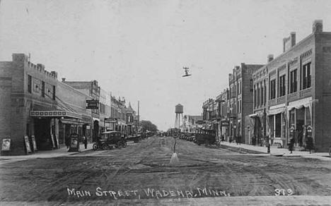 Main Street, Wadena Minnesota, 1920