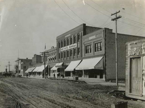 Downtown Warroad Minnesota in 1900