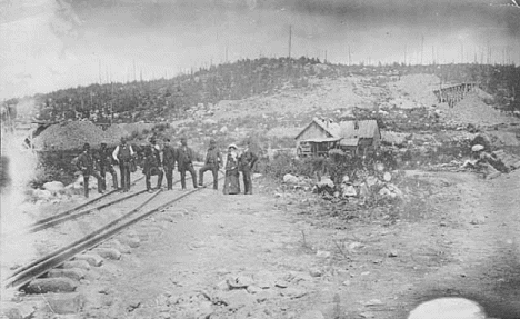 Oliver Iron Mining Company's first location at Soudan Minnesota, 1884
