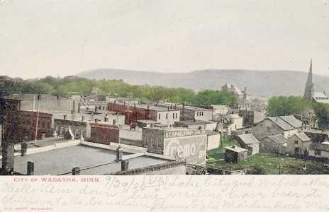 Early 1900's view of Wabasha Minnesota