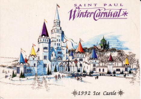 Ice Palace, 1992 Winter Carnival, St. Paul Minnesota