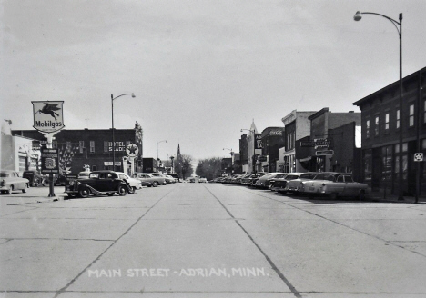 Main Street, Adrian Minnesota, 1956
