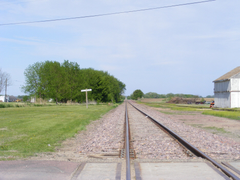 Railroad tracks, Alpha Minnesota, 2014