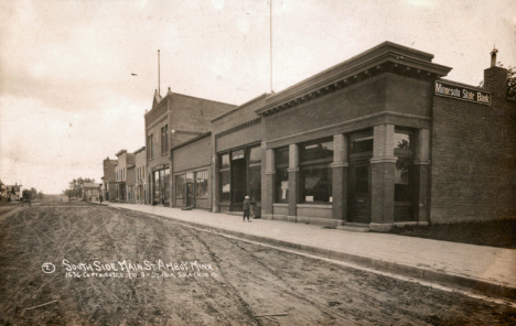 South side of Main Street, Amboy Minnesota, 1910