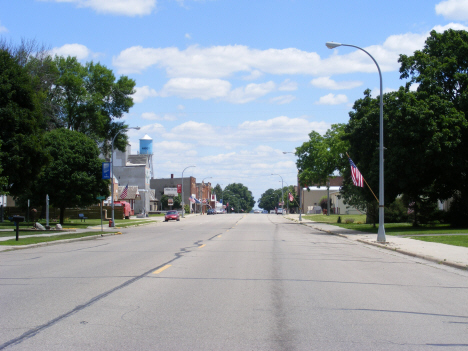 Street scene, Amboy Minnesota, 2014