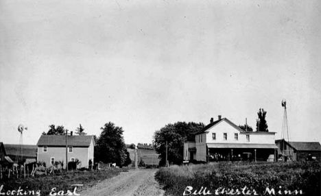 Looking east, Bellechester Minnesota, 1910
