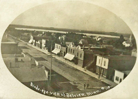Birds eye view, Belview Minnesota, 1912