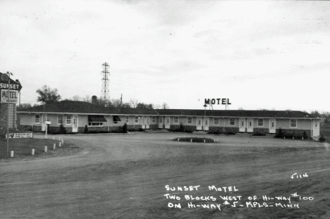 Sunset Motel, Bloomington Minnesota, 1950's