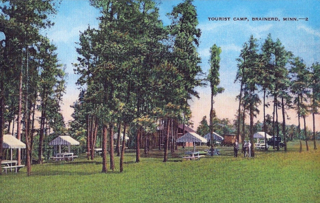 Tourist Camp, Brainerd Minnesota, 1940's