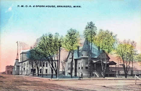 YMCA and Opera House, Brainerd Minnesota, 1909