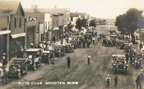 Auto Club, Brooten Minnesota, 1910's