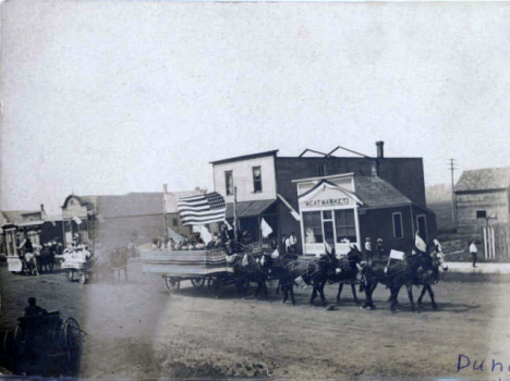 Fourth of July Parade, Dundee Minnesota, 1890's