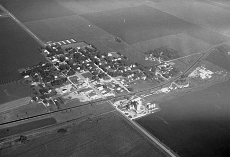 Aerial view, Dunnell Minnesota, 1974