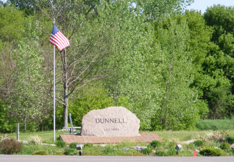 Marker on State Highway 4, Dunnell Minnesota, 2014