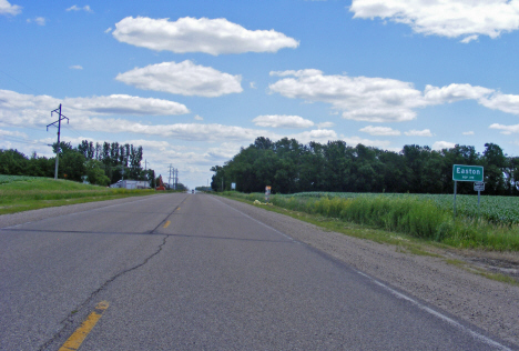 Population sign, Easton Minnesota, 2014