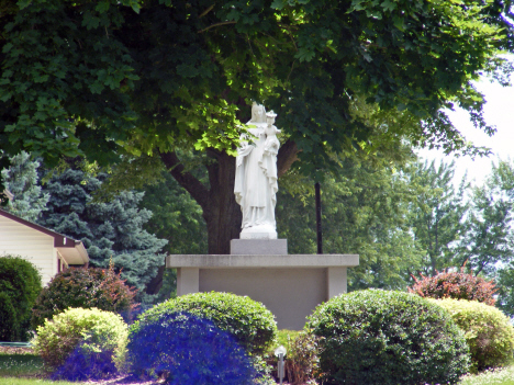 Statue at Our Lady of Mt. Carmel Catholic Church, Easton Minnesota, 2014