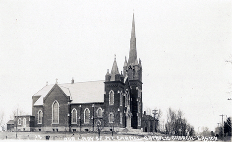 Our Lady of Mount Carmel Catholic Church at Easton Minnesota, 1915