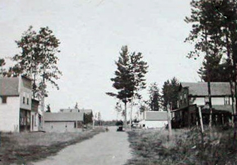 Street scene, Emily Minnesota, 1920's?