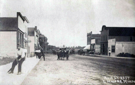 Main Street, Emmons Minnesota, 1910
