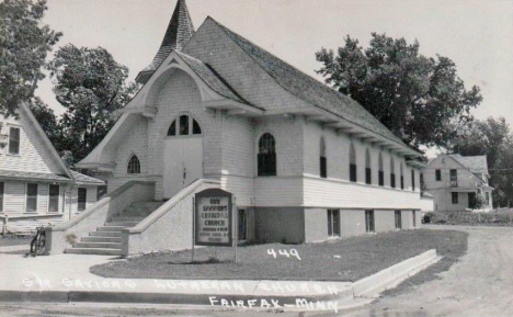 Our Saviours Lutheran Church, Fairfax Minnesota, 1940's