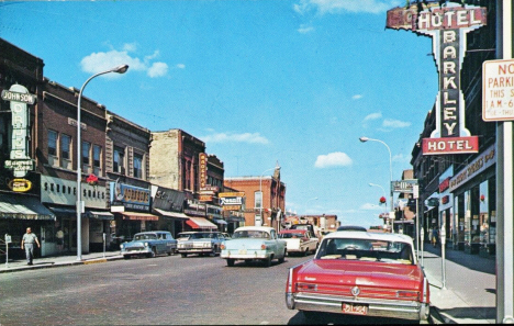 Street scene, Fergus Falls Minnesota, 1960's