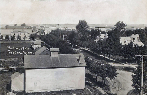 Partial view, Fosston Minnesota, 1916