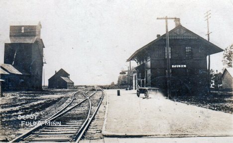 Railroad Depot, Fulda Minnesota. 1908