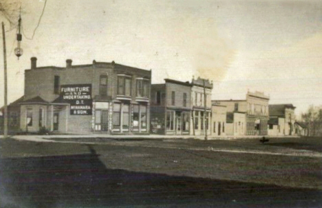 Street scene, Fulda Minnesota, 1906