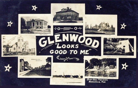 Multiple scenes, Glenwood Minnesota, 1909