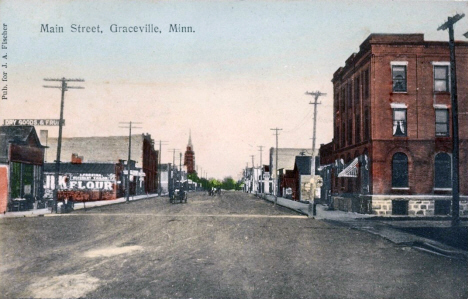 Main Street, Graceville Minnesota, 1908