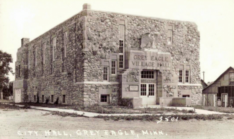 City Hall, Grey Eagle Minnesota, 1940's