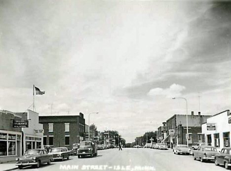 Main Street, Isle Minnesota, 1950's