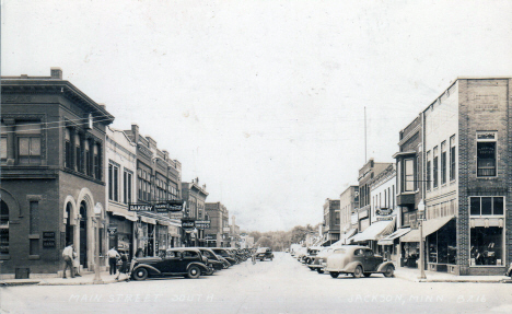 Main Street South, Jackson Minnesota, 1942