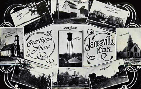 Multiple views, Janesville Minnesota, 1908