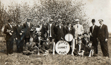 Jasper Cornet Band, Jasper Minnesota, 1920's?