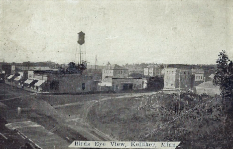 Birds eye view, Kelliher Minnesota, 1910's